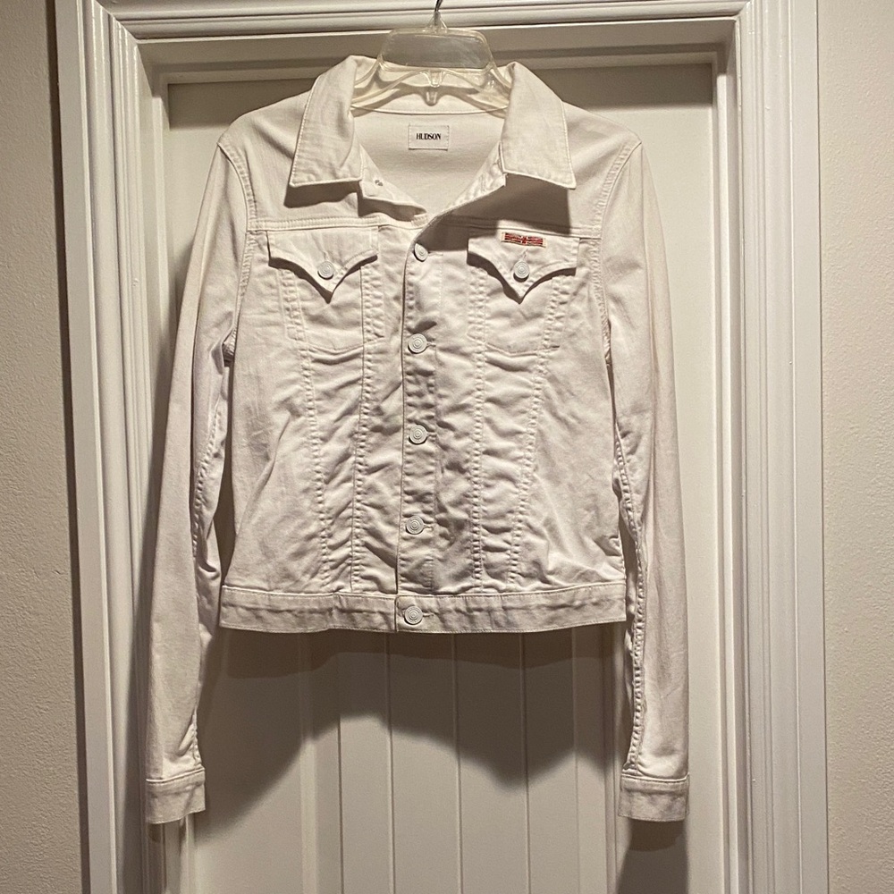 Hudson Jeans Women's White Jean Jacket